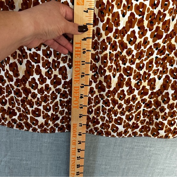 Nine West tank top v neck size 10 brown flower pattern - Picture 5 of 8